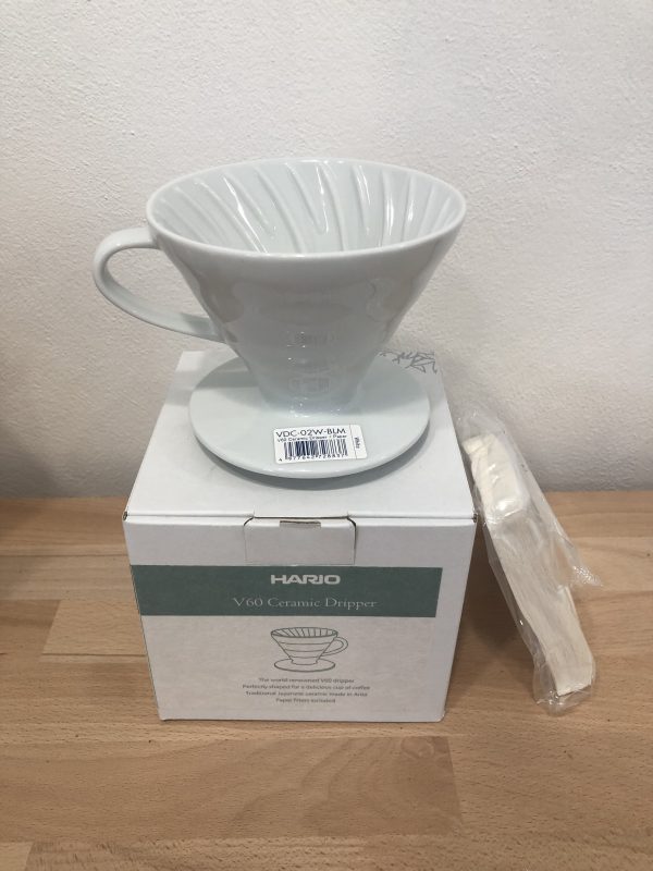 Hario Coffee Dripper  V60-02/ porcelán, biely /